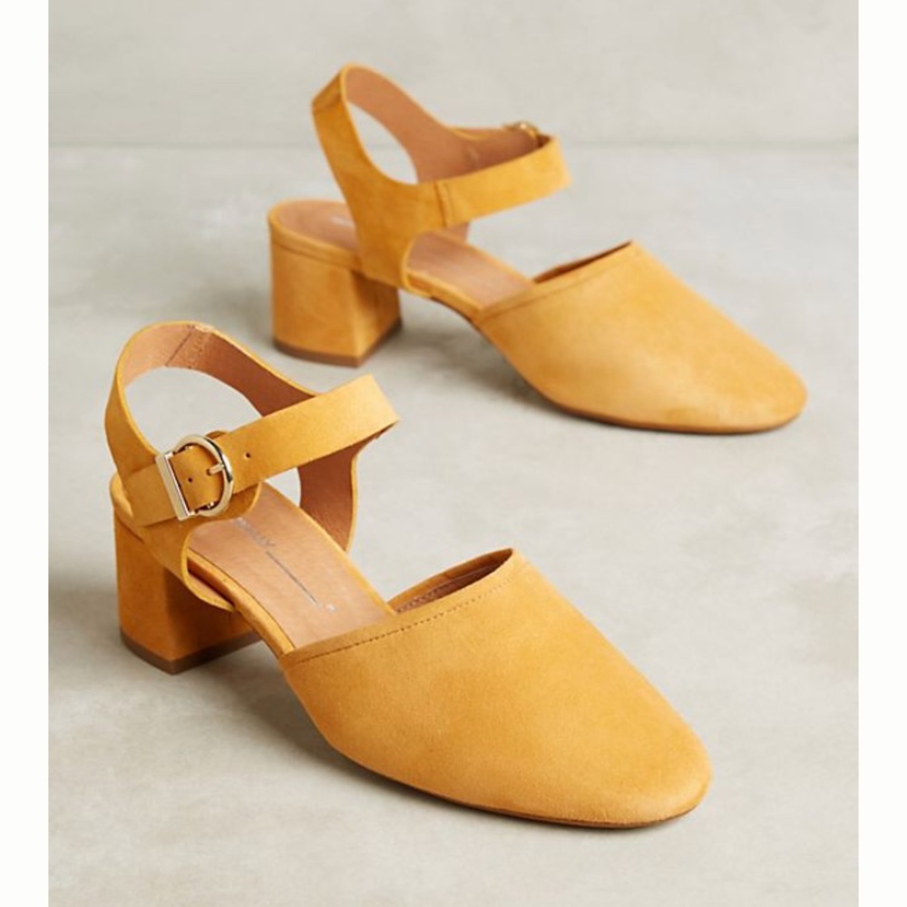 Intentionally Blank Crystal Block Heels